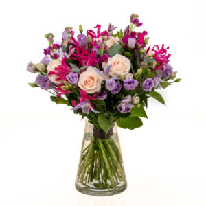 Bouquet Sucré - Roses Roses & Lysianthus | FLORAL Courchevel